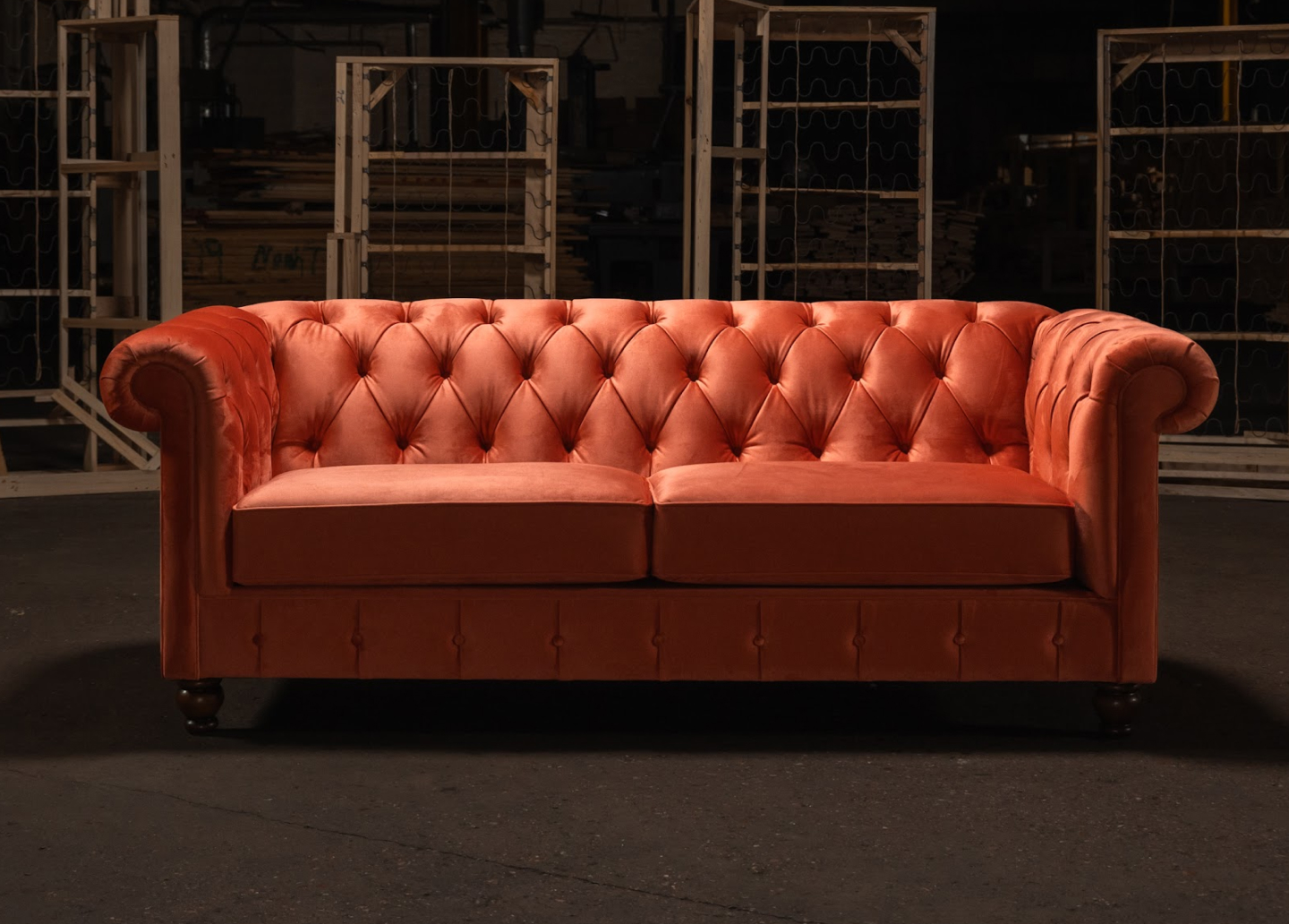 The Houston Tufted Classic Sofa Collection